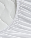Napline Pamuklu Kapitoneli Sıvı Geçirmez Çift Kişilik Alez 160x200 cm Beyaz