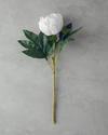 Peony Tek Dal Yapay Çiçek Beyaz
