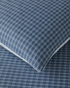 Pincheck İpliği Boyalı Çift Kişilik Nevresim Takımı 200x220 cm Mavi