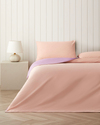 Plain Pamuk Çift Kişilik Nevresim Takımı 200x220 cm Toz Pembe-Leylak