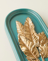Polin Polyresin Duvar Aksesuarı 15x3x32,5 cm Yeşil-Gold