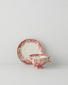 Preston Stoneware 2 Parça 1 Kişilik Kahve Fincan Takımı 100 ml Bordo