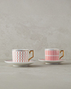 Rabecca New Bone China Kahve Fincan Takımı 4 Parça 2 Kişilik Kırmızı