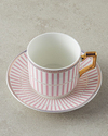 Rabecca New Bone China Kahve Fincan Takımı 4 Parça 2 Kişilik Pembe