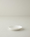 Retro Rosy New Bone China Kayık Tabak 17 cm Beyaz - Turuncu