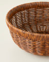 Roselle Plastik Rattan Sunumluk 26x10,5 cm Kahverengi