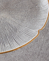 Siana Cam Pasta Tabağı 21 cm Gold