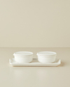 Swan Pearl Seramik 2'li Kahvaltılık 13x26,5 cm Beyaz