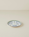 Talavera Garden Porselen Pasta Tabağı 21 cm Beyaz - Lacivert