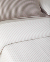 Tattersall İpliği Boyalı Çift Kişilik Nevresim Takımı 200x220 cm Kahverengi