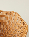 Veroana Plastik Rattan Sunumluk 29,5x18 cm Kahverengi