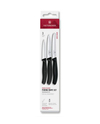 Victorinox 6.7113.34 Swiss Classic Paslanmaz Çelik 3’lü Set Bıçak Seti Siyah