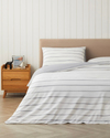Wavy Kolay Ütülenir Çift Kişilik Nevresim Takımı 200x220 cm Koyu Gri