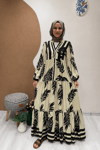 ALİSA ELBİSE Vizon Siyah