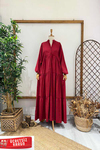 BASİC ELBİSE Bordo