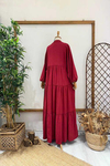 BASİC ELBİSE Bordo