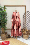 BATİK DESEN ELBİSE Pembe