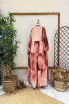 BATİK DESEN ELBİSE Pembe