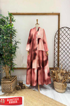 BATİK DESEN ELBİSE Pembe
