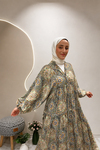 DEFNE ELBİSE Yeşil