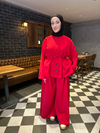DÜĞMELİ TAKIM Kırmızı