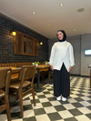 FERMUAR DETAYLI SWEAT Beyaz