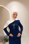 HAZEL ELBİSE Lacivert