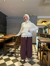 HM DANTELLİ HIRKA Beyaz