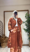 İTHAL KETEN BUKET TAKIM Kiremit