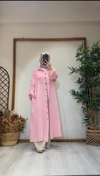 İTHAL KETEN FİLE PAYETLİ TUNİK Pembe