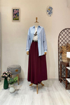 KREP PANTOLON ETEK Bordo