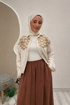 KREP PANTOLON ETEK Camell