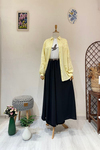 KREP PANTOLON ETEK Siyah
