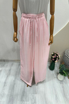 KRİSTAL KETEN PANTOLON Pembe