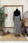 LADEN GEOMETRİK ETEK Siyah