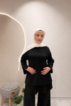 PİLİSE ETEK İÇLİK Siyah