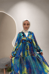 SİMLİ FLOWER VİSKON ELBİSE Saks