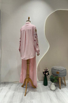 TAŞ İŞLEMELİ GÖMLEK Pembe