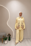 TAŞ İŞLEMELİ GÖMLEK Sarı
