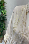 ZEBRA YALDIZLI VİSKON ELBİSE Gold