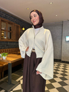 ZR ÇİFT FERMUARLI HIRKA Taş