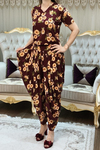 Desenli Arnavut Şalvar Bluz Takımı Model 1