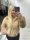 Camel Kısa Peluş Kürk