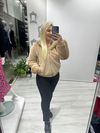 Camel Kısa Peluş Kürk