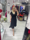Clara Siyah Şifon Elbise 