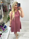 Gülkurusu A Form Kolsuz Elbise 5977 
