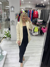 Kadın Bej Rengi   Kol Büzgülü Blazer Ceket 