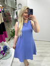 Lila A Form Kolsuz Elbise 5977 