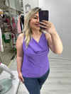 Lila Degaje Yaka Bluz mc 2454