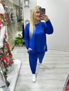 Mavi Arma Detaylı Oversize Takım